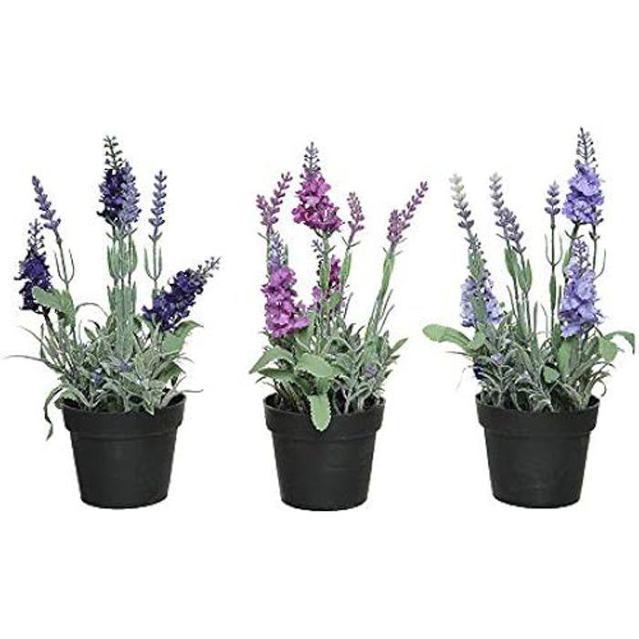 Dekorativní rostlina - KAEMINGK - 25 cm - PVC - Levandule - Interiér