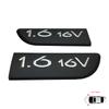 ESP565 2 Stück Schwarz 1.6 16V Plakette Emblem Links Rechts für Renault Megane MK2 Scenic MK2 8200209130