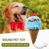 2PCS Ice Cream Dog Squeaky Toys, Puppy Chew Toys with Ropes, Dog Plush Toy for Small To Medium Dogs and Cats Pet Supplies Toys, Christmas Gift for Dog