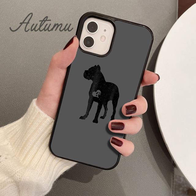 Cane Corso Italienische Dogge Anime Handyhülle für iPhone 11 12 13 14 Pro Max mini X XR XS SE 2020 6S 7 8 Plus Galaxy S21 S22 Hülle