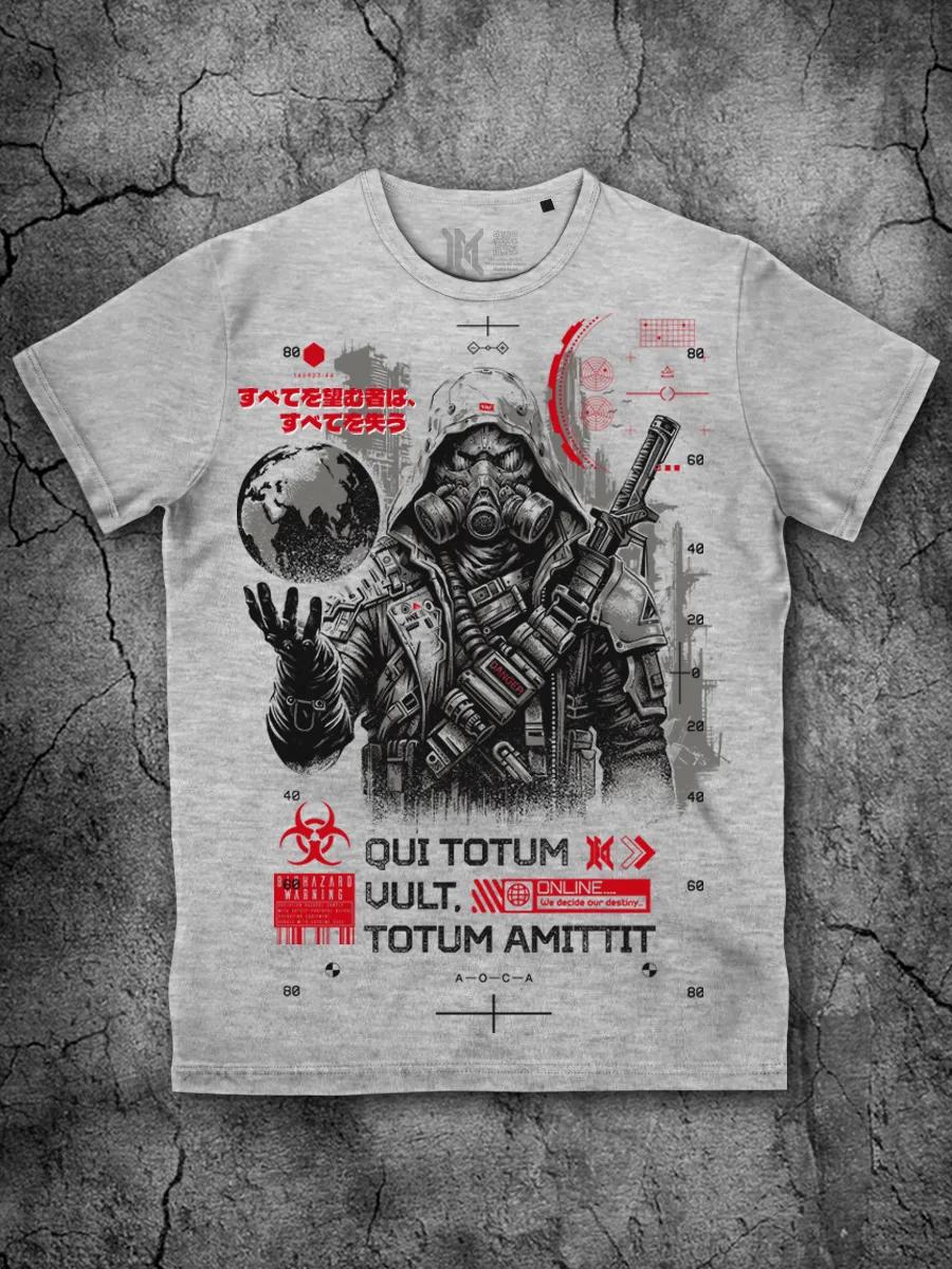 Cyborg T-shirt with Cyber Stalker cyberpunk Warrior print S