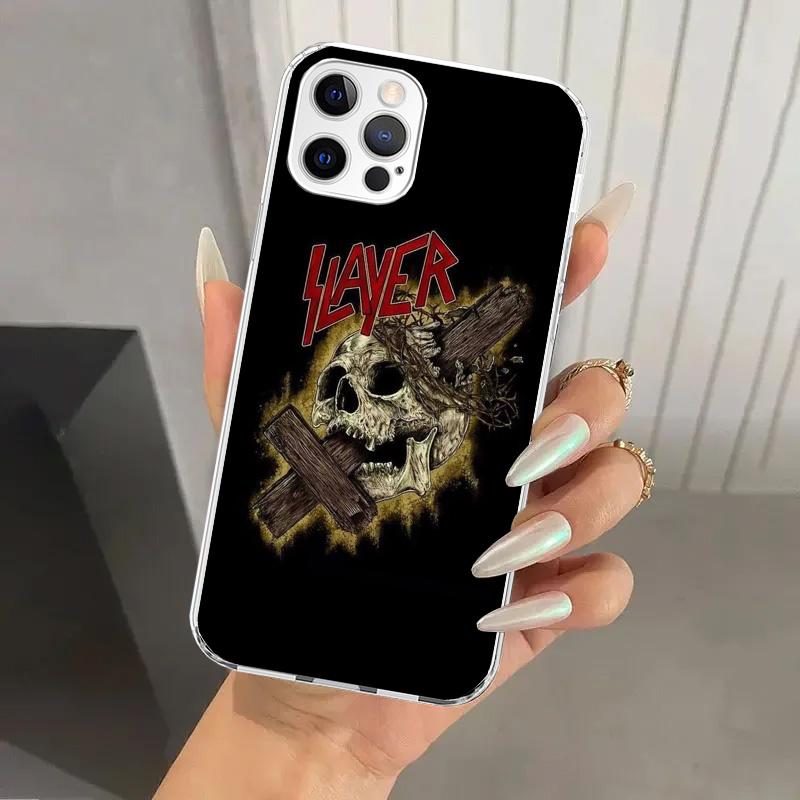 Slayer Heavy Metal Rock Band Phone Case for Iphone 17 Air 16 15 Plus 14 13 Mini 12 11 Pro Max 16E 7 8 SE 2020 Soft Funda Print S