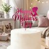 Handmade Acrylic Cake Topper Decorative Cupcake Topper Cake Insert Decor  Mother's Day Party