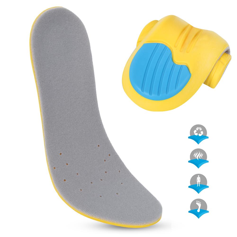 2 Paar Sporteinlegesohle Schweißfest Atmungsaktiv Verdicken Stoß Deodorant Laufschuhe Dämpfung für Basketball Fußball