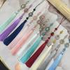 Vintage Chinese Hanfu Pendant Traditional Tassels Waterdrop Waist Pendant Fashionable Jewelry Decor for Celebrations