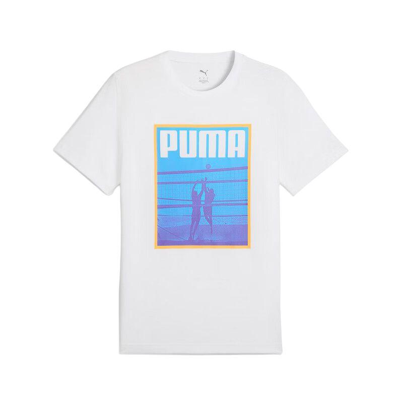 

Puma Fashion Round Neck Pullover Short Sleeve T-Shirt Men Tops White 690247-02 2XL