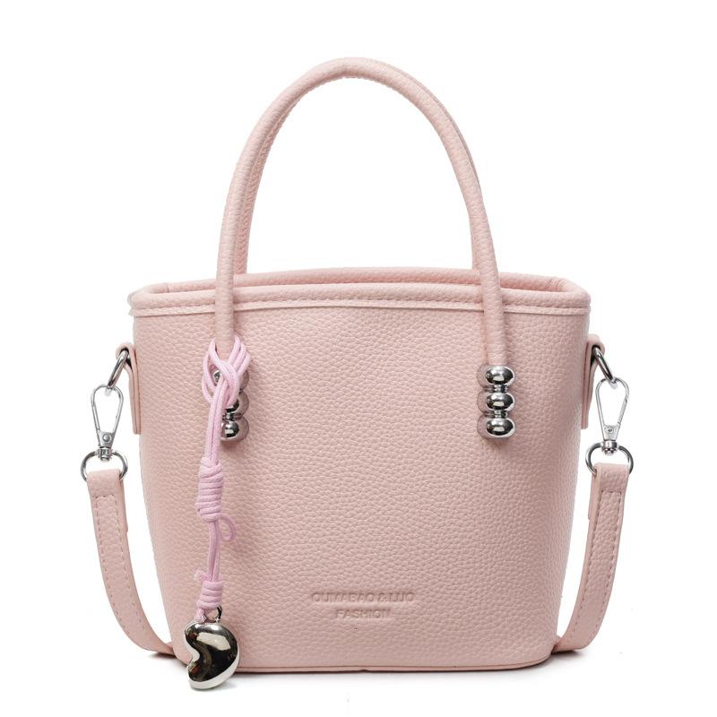 New Solid Color Handbag Women's Versatile Shoulder Bag Fashion Messenger Bag