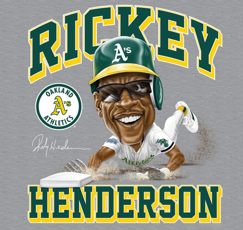 HOT NEW Rickey Henderson T-shirt Grey Tee All Size JJ3372 Unisex T-Shirt XXXL
