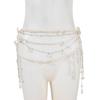 Stylish Women's Imitation Pearls Waist Chain Fashionable Adjustable Bikini Chain Party Body Jewelry for Women Girls