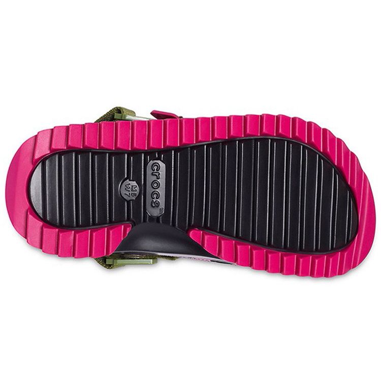 Crocs Classic Hiker Peace Out Green Women Sneakers Tie-Dye 207295-988