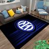 Black and Blue Logo Carpet Designed Floor Mat, Suitable As a Non-slip Mat for the Living Room or Bedroom Sofa