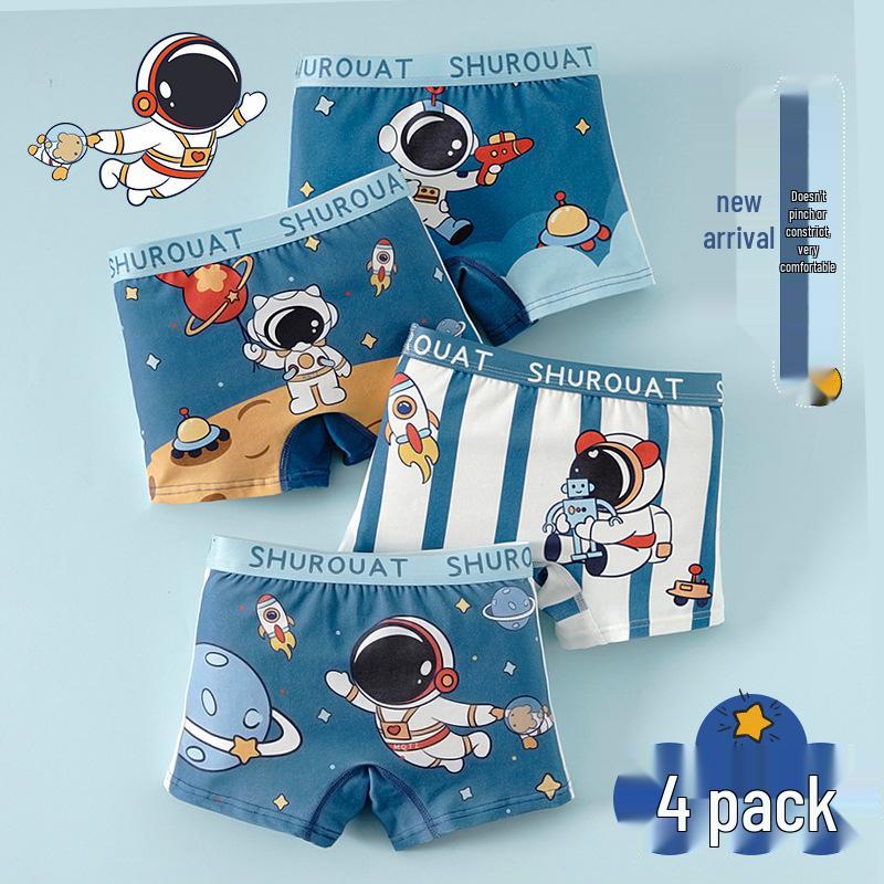 

Дышащие антибактериальные боксеры для мальчиков - Комфорт без закатывания XXL: 10-12 years, 55-75 jin