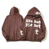 Skull 3D Print Zip-Up Hoodie Men Women Casual Hip Hop Loose Fit Sweatshirt
