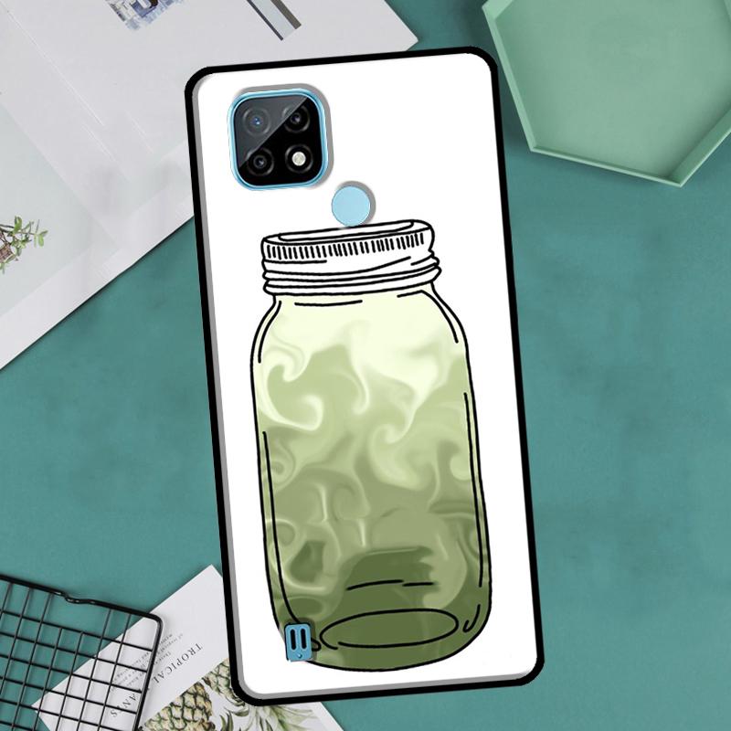 Matcha Sage Green Love Heart For OnePlus 10 Pro 9 Pro 8T 9R Nord2 Case For Realme 9 8 Pro 8i 9i C35 GT Neo 2 3 Master