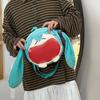 Hatsune Itabag Miku Red Big Mouth Soft Plush Backpack Shoulder Headphone Bag