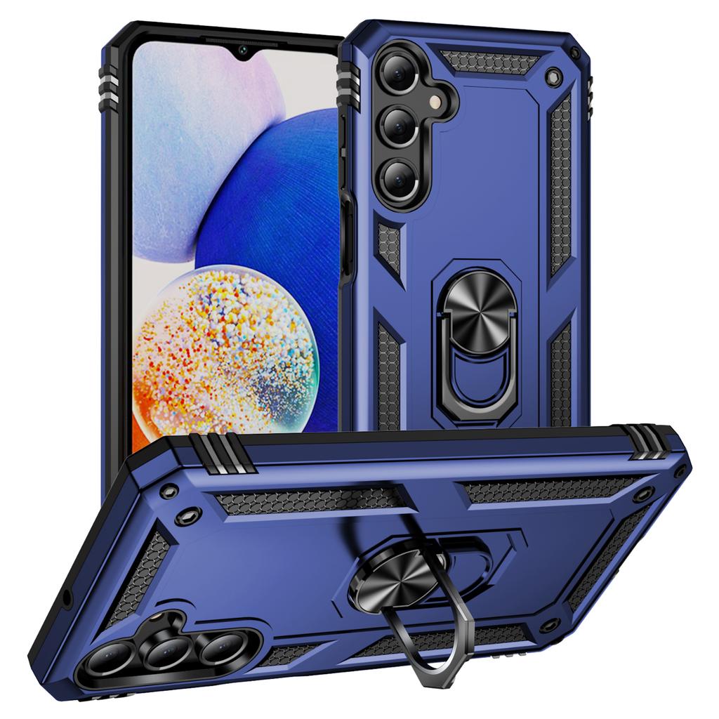 For Samsung Galaxy A16 5G/A16 4G Case PC+TPU Phone Cover with Rotary Ring Kickstand