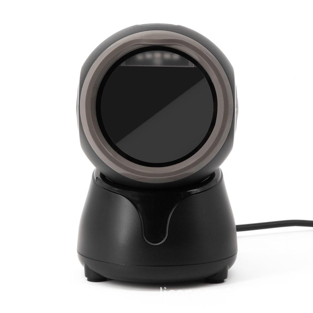 High-Speed Dual-Mode Barcode Scanner: Bluetooth & Wired, 2D/1D, Round Scanning Platform