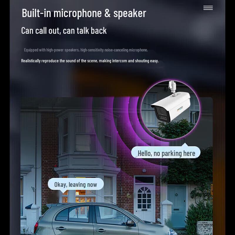 Hikvision DS-2CD3T87SWDV3-LT 8MP Full-Color PoE Outdoor IP Camera CN plug (adapter included)