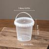 10Pcs Dessert Cup With Spoon With Lid Transparent Cups For Dessert Ice Cream Pudding Yogurt Cups Mousse Cake Box Container