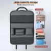 Multi-Pocket Rear Seat Organizer Premium Waterproof PU Leather Car Seat Back Pocket with Stain Proof Tablet Storage for Kids Tra