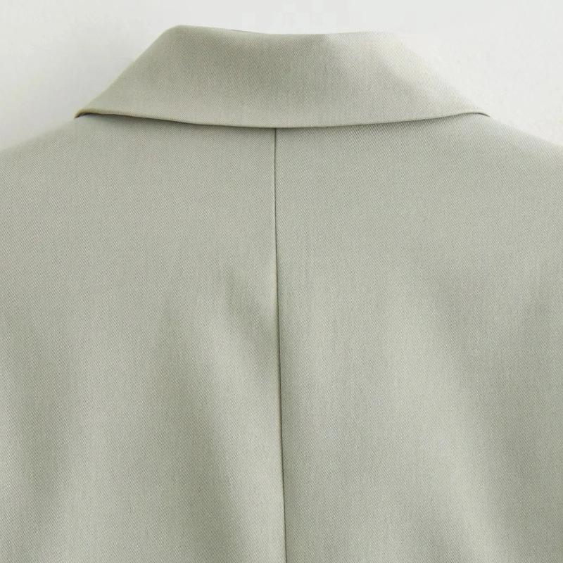 Primăvară, vară, ocazional, costume solide pentru femei, îmbrăcăminte de stradă, buzunare, guler răsturnat, jachete scurte + pantaloni șic cu picioare largi