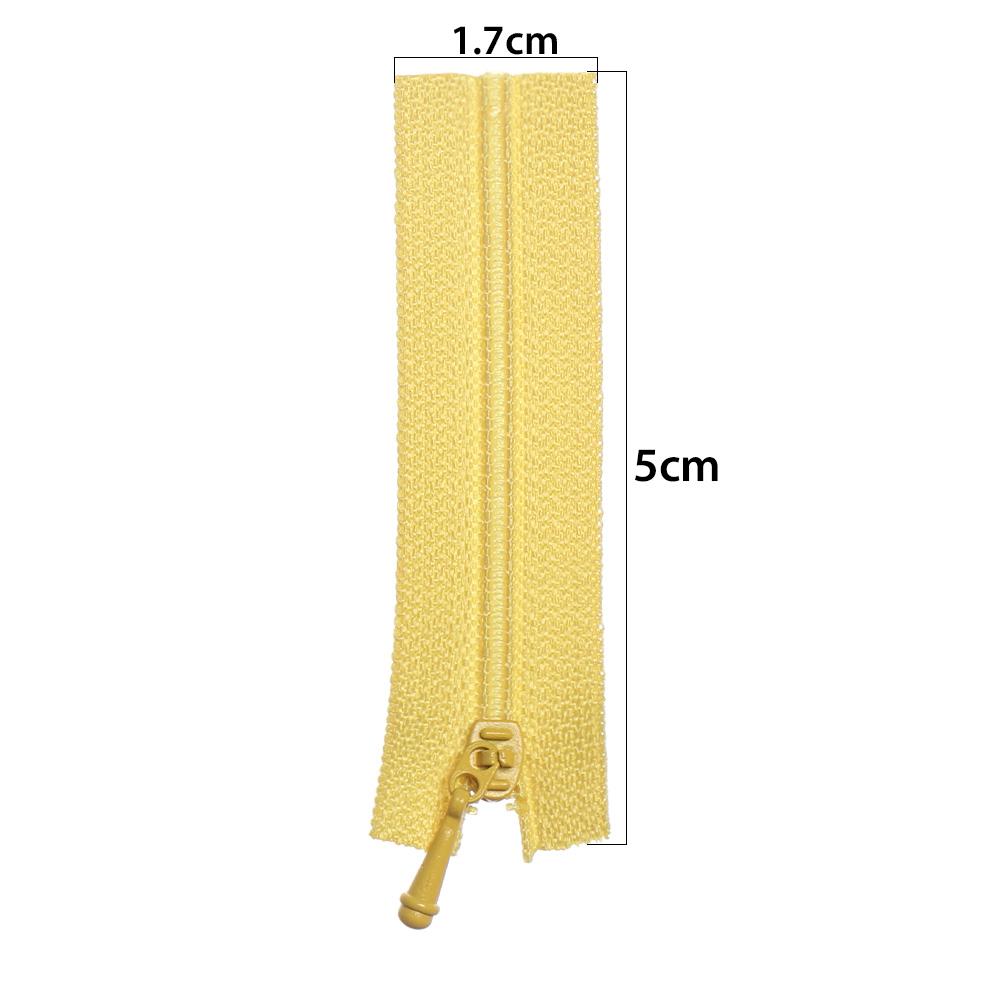 5pcs/set 5*1.7cm Mini Zipper Doll Clothing Zipper DIY Handmade Sewing Scrapbooking Garment Applique DIY Doll Clothes Accessory