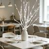 White Birch Branch Lights, 20 LED Willow Branch Fairy Lights, Indoor Lit Twig Lamp for Home Bedroom Fireplace Decor