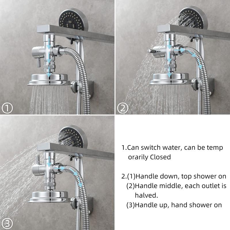 1/2 Brass T-Adapter Bidet Adapter for Bidet Sprayer Toilet with Shut Off Valve Finish Hand Held Bidet Attachment