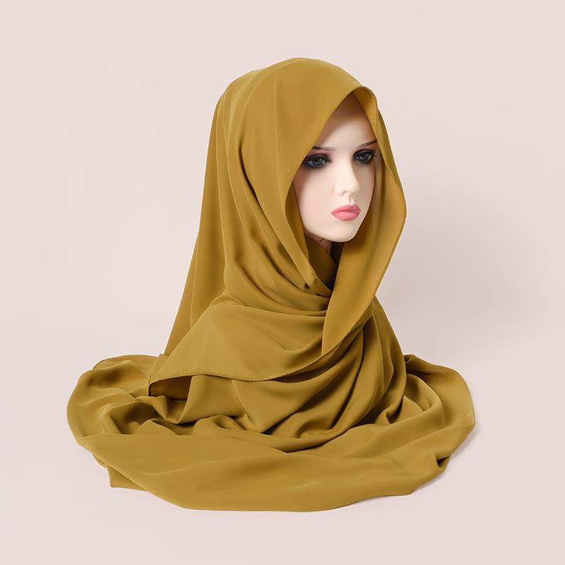 Muslim Hijab Premium Jersey Scarf Soft Solid Headscarf Femme Musulman Lot Hijabs Islamic Shawl Wraps Women Turban Foulard