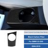 Carbon Fiber Center Console Water Cup Holder Cover Trim For BMW X3 E83 2004-2010