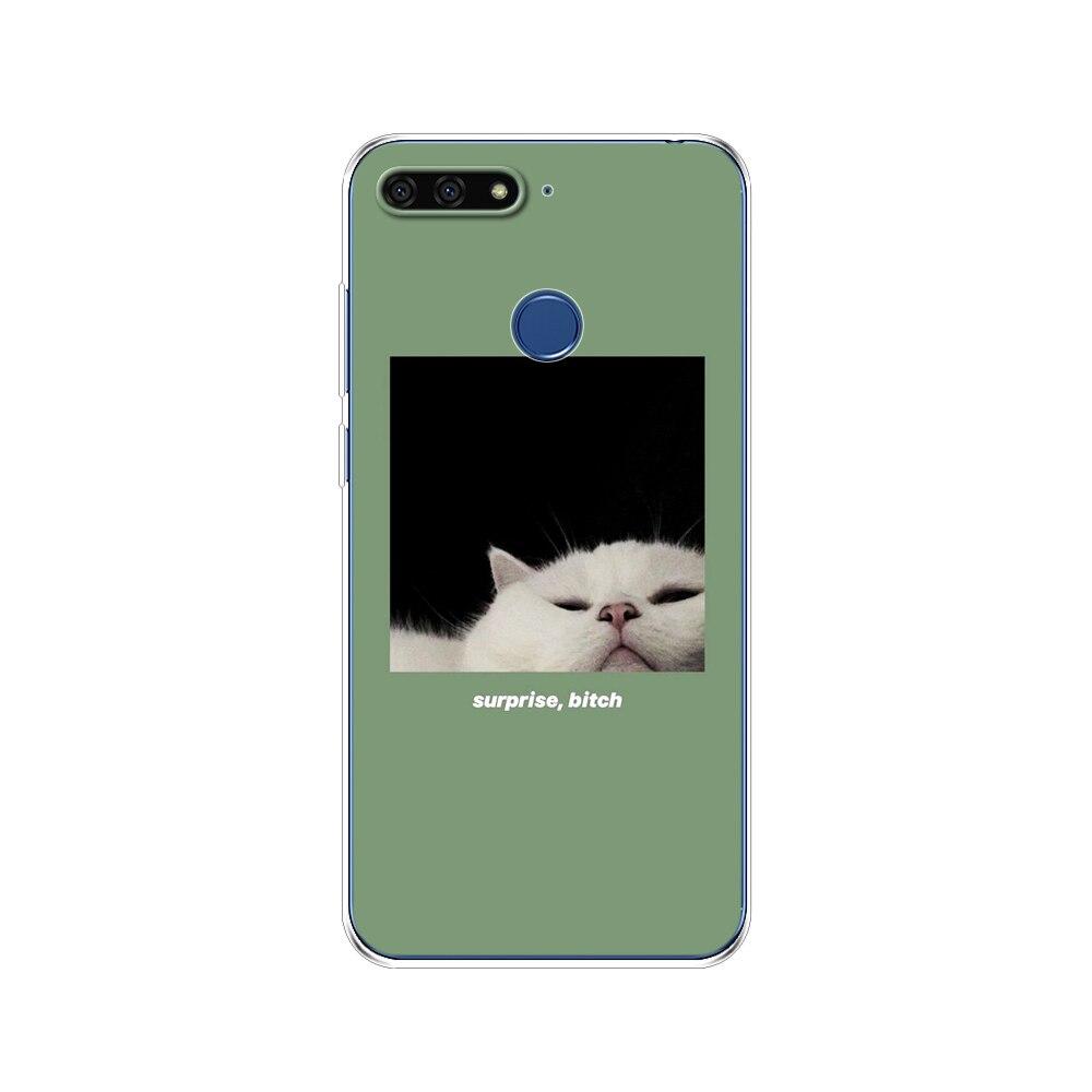 Pro Huawei Honor 7C 5,7 palcový kryt pouzdra Měkký silikonový TPU Roztomilý kryt Zadní ochranné pouzdro na telefon Pro Huawei honor 7c Aum-L41 tašky