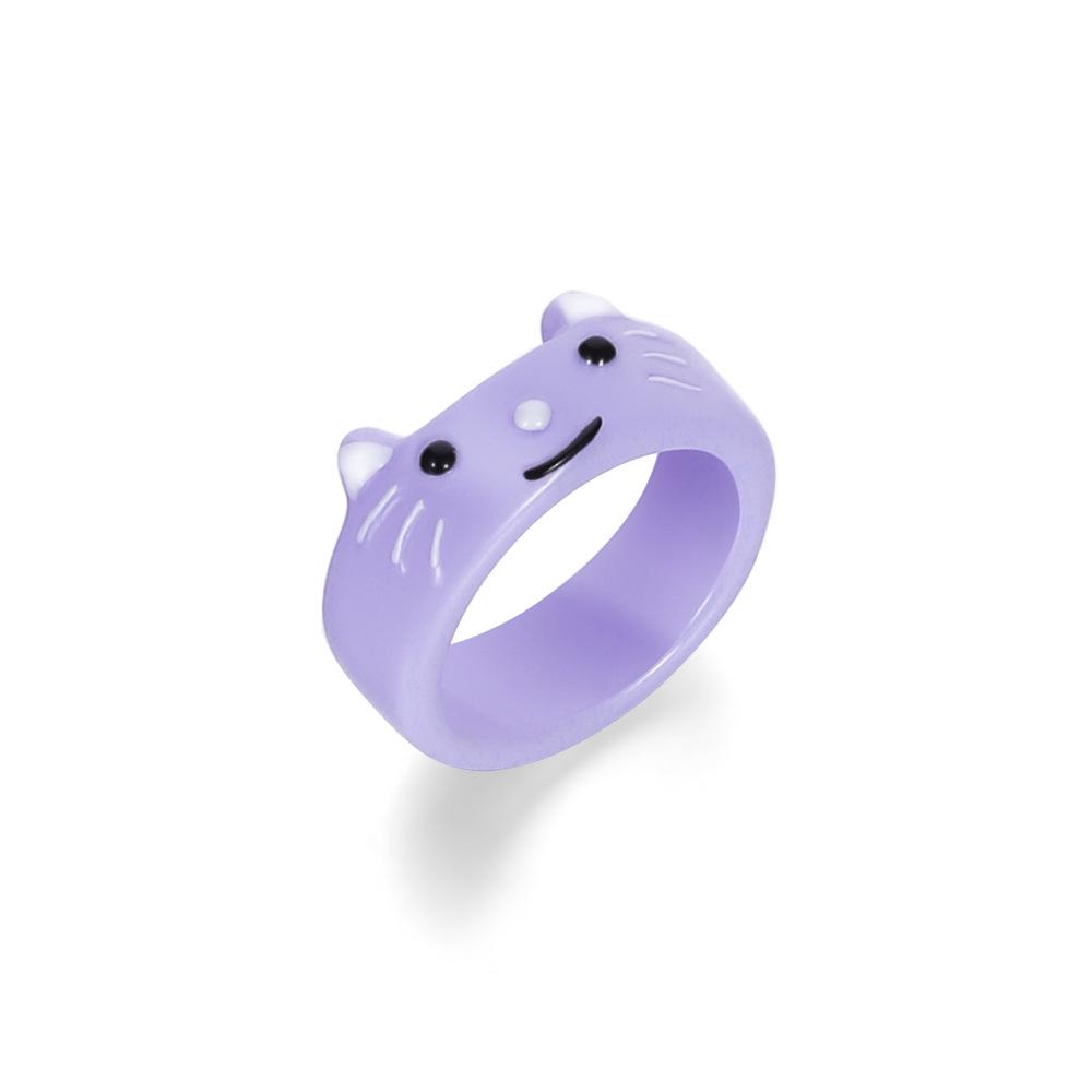 Anello in Resina a Forma di Rana Cartone Animato Bizzarro: Stile Carino e alla Moda per l'Indice o il Dito dell'Articolazione