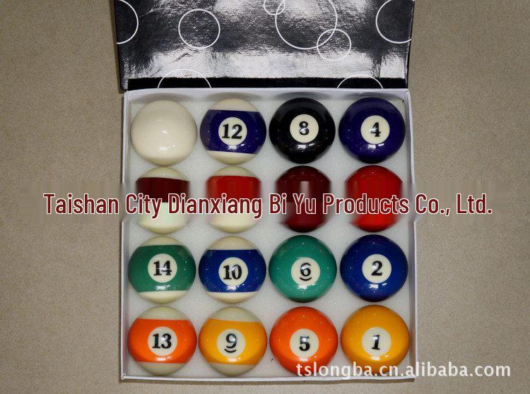 Große 57,2MM Amerikanische Schwarz-Acht Billardkugeln, 16 Farben Set für Tischtennis.