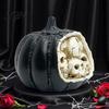 Realistic Resin Bone Figurines Halloween Skull Pumpkin Figurine, Skeleton Statue Decorations, Spooky Secret Room Accessories Desktop Ornaments