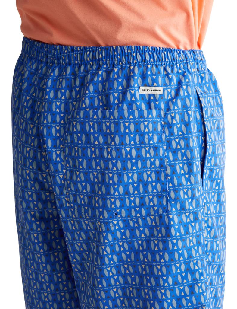 Helly Hansen Print Bask Mid Shorts, Scuba Blue