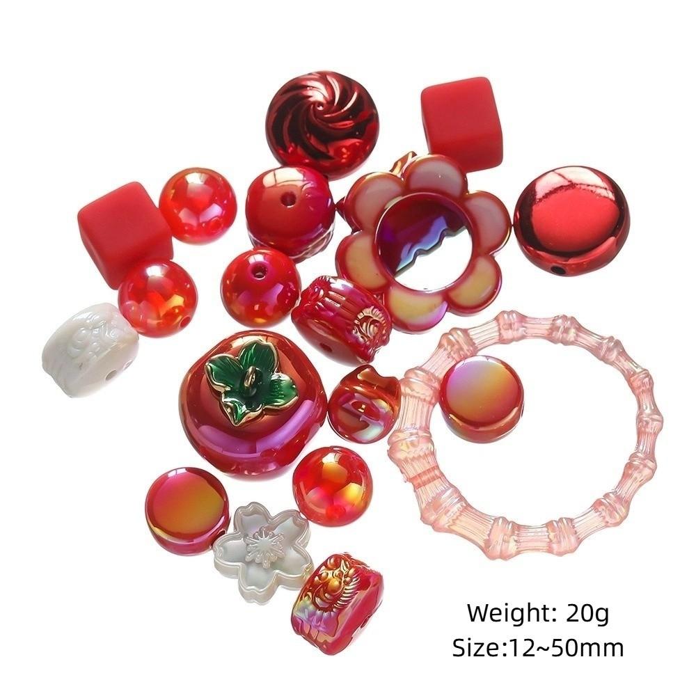 Mixed Colors Acrylic Mixed Beads 12~50mm Jewelry Making Beads Random Bracelet Beads  DIY Crafts