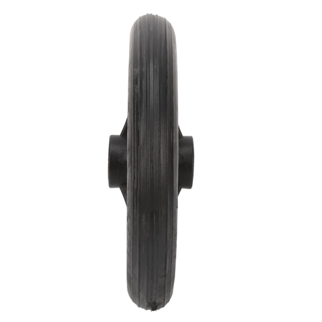 2pcs Replacement Wheel Professional Black Safe PU Front Wheel Accessory for Electric Wheelchair