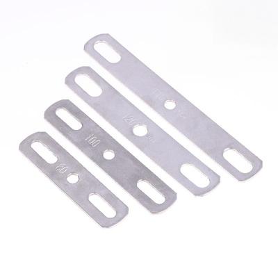 1Pc Double Hole Metal Straight Plate 304 Stainless Steel Thickened Flat Gasket With Holes Blocking Plate Bolt Accessories