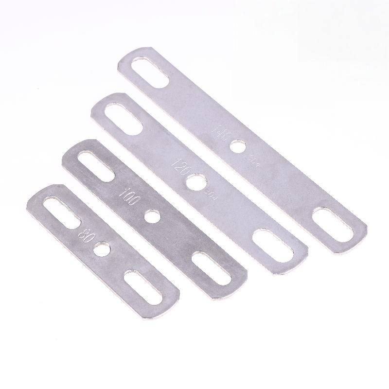1Pc Double Hole Metal Straight Plate 304 Stainless Steel Thickened Flat Gasket With Holes Blocking Plate Bolt Accessories