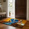 RRockman Mega Man Anime Game Floor Mat Soft Flannel Absorbent Mat Non-Slip Rug Home Bedroom Bathroom
