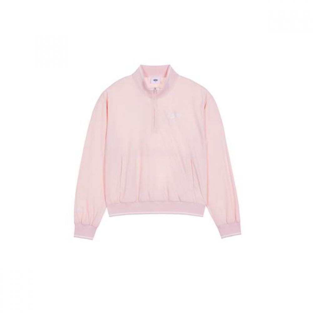 Goxo Golf Rubber Woven Half Zip Pink S