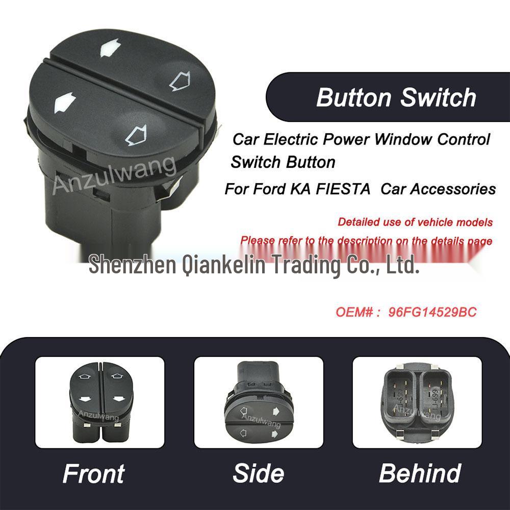 Compatible with Ford KA, Tourneo, Fiesta Electric Window Lifter Switch 96FG14529BC Chotacbras