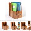 Magazine Book File Stand   File Sorter   Desk Storage Box  Black