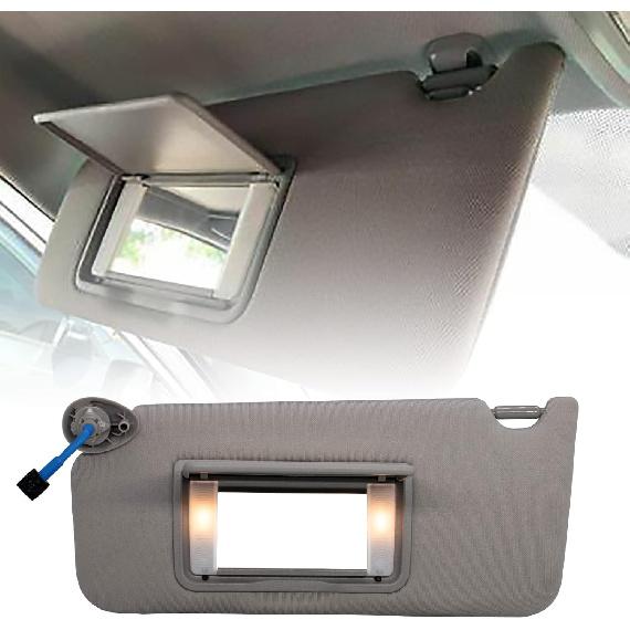 NHILES Left Driver Side Sun Visor Compatible With Honda Accord 2008 2009 2010 2011 2012 2013 2014 2015 2016 2017 With Light Replaces #
