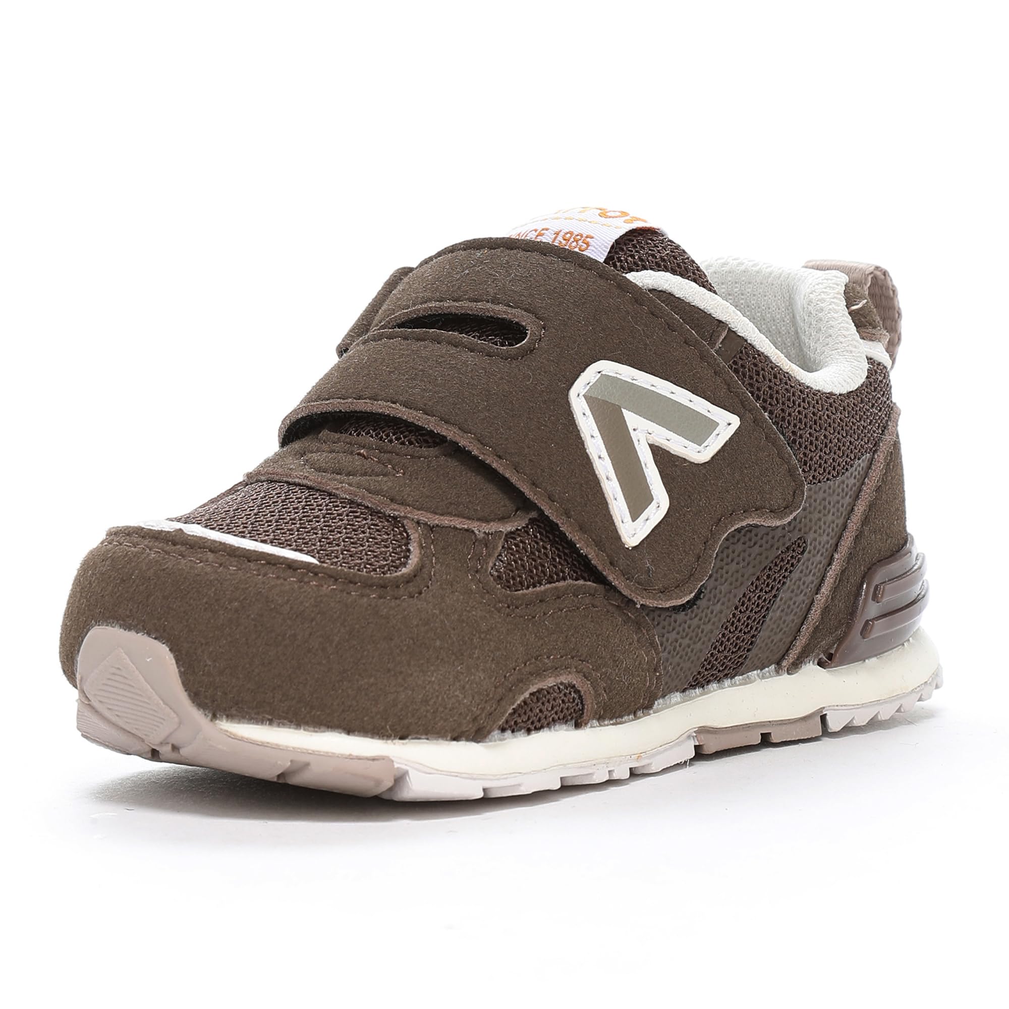

Carrot Baby Shoes, Sneakers, Lightweight, Velcro, Sizes 13cm-17cm, 0.5cm Opening, for Boys and Girls, Brown, 17.0cm, 2E