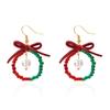 1 Pair of Festive Christmas Tree Earrings, Fashionable Women's Snowflake Earrings Gifts. Dangle Earrings Luxurious Style, Perfect for Holiday Parties