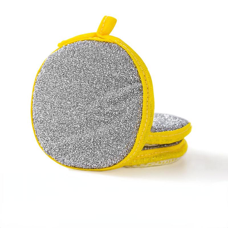 3/5KS Oboustranné čištění Houba na mytí nádobí Utěrka Opakovaně použitelná omyvatelná utěrka na kartáčování na pánev Kouzelná domácnost Kuchyň Čisté nástroje