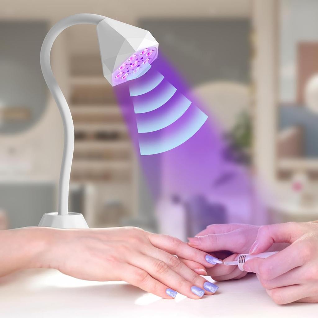 Lampe à ongles UV LED Lumière UV pour ongles avec capteur Lampe de séchage rapide portable pour extension d'ongles Manucure Ongles Salon Maison Outils de bricolage