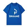Men 100% Cotton Crew Neck Short Sleeve T-Shirt, Casual Ground Game Spartan Pattern Printed Soft Breathable Summer Daily Wear Top for Male