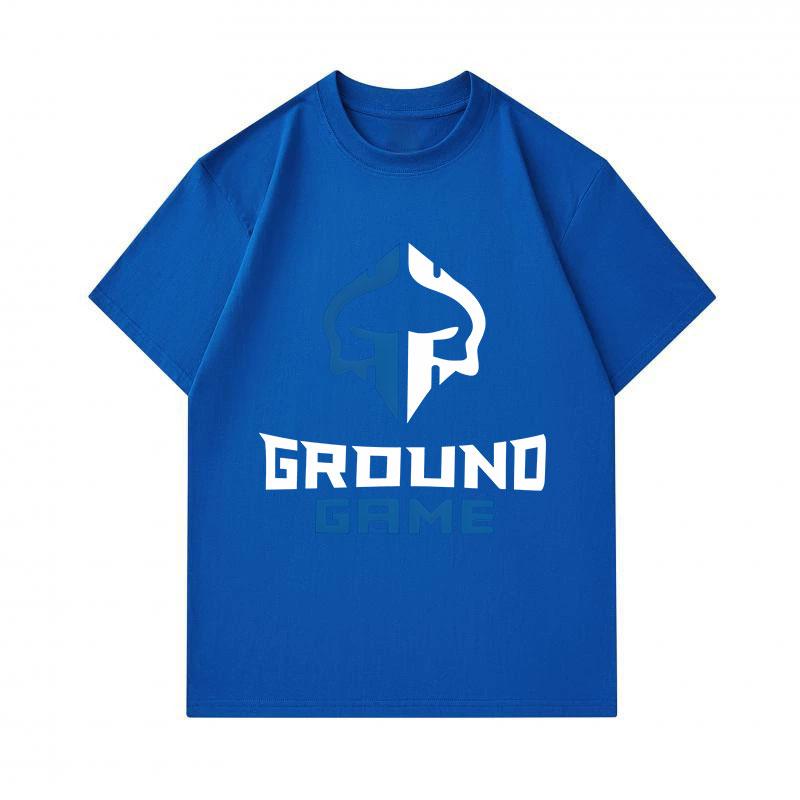 Men 100% Cotton Crew Neck Short Sleeve T-Shirt, Casual Ground Game Spartan Pattern Printed Soft Breathable Summer Daily Wear Top for Male